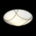 Πλαφονιέρα τρίφωτη στρογγυλή Ø40 από λευκό γυαλί και χρυσόμαυρο μεταλλικό πλέγμα | Aca | DLA7193